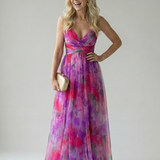 Isella | Abito Maxi Avvolgente con Gonna Fluida