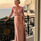 Morgana | Abito Maxi con Maniche a Cappuccio