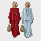 Beata - Elegante Set di Abbigliamento in Lino a Due Pezzi