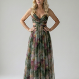 Isella | Abito Maxi Avvolgente con Gonna Fluida