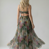 Isella | Abito Maxi Avvolgente con Gonna Fluida