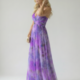 Isella | Abito Maxi Avvolgente con Gonna Fluida