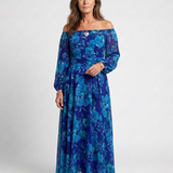 Aspen | Abito Maxi Floreale con Spalle Scoperte