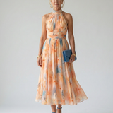Elina | Abito Midi con Scollo Halter
