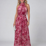 Adriana | Abito Midi con Scollo All'Americana