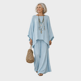 Beata - Elegante Set di Abbigliamento in Lino a Due Pezzi