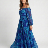 Aspen | Abito Maxi Floreale con Spalle Scoperte