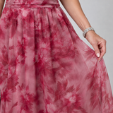 Adriana | Abito Midi con Scollo All'Americana