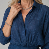 Miriam | Abito Maxi a Maniche Lunghe con Incrocio Frontale
