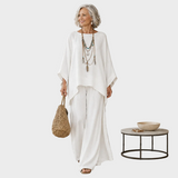Beata - Elegante Set di Abbigliamento in Lino a Due Pezzi