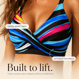Solina™ – Bikini a Strisce Gonna Ruché
