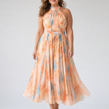 Elina | Abito Midi con Scollo Halter