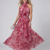 Adriana | Abito Midi con Scollo All'Americana