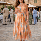 Elina | Abito Midi con Scollo Halter