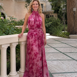 Adriana | Abito Midi con Scollo All'Americana