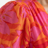 Willa | Vestito Midi con Scollo a V e Maniche a Palloncino