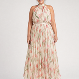 Adele | Abito Midi a Fiori con Scollo Halter