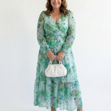 Thea | Vestito Maxi Floreale a Maniche Lunghe