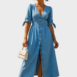 Nina – Abito in denim brillante