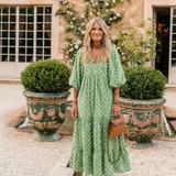 Allegra | Abito Midi a Maniche Tre Quarti con Scollo a V