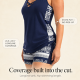 Coastella™ – Tankini Longline con Boyshorts