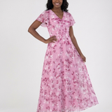 Isadora | Abito Maxi in Chiffon Floreale