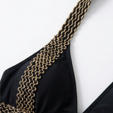 Solaia™ – Bikini Halter Rifiniture Dorate