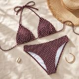 Solenya™ – Bikini Triangolo Push-Up a Pois