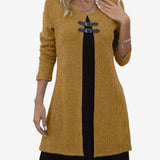 Elora™ Abito in maglia chic con contrasto