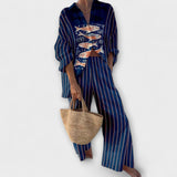 Valisa - Set con motivo Koï in colore blu