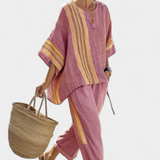 Lorena - Set Boho in Lino e Bambù