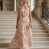 Adele | Abito Midi a Fiori con Scollo Halter