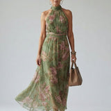 Mirella | Abito Midi con Scollo All'Americana