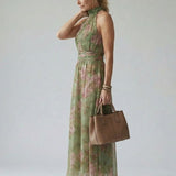 Mirella | Abito Midi con Scollo All'Americana