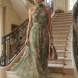 Mirella | Abito Midi con Scollo All'Americana