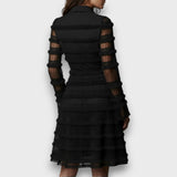 Paulina – Vestito Midi Trasparente con Frange