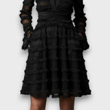 Paulina – Vestito Midi Trasparente con Frange