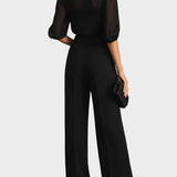 Clarisa – completo con pantaloni larghi