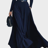 Kornelia - Abito maxi in maglia con colletto alto