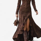 Elizabeth™ Abito lungo aderente