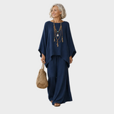Beata - Elegante Set di Abbigliamento in Lino a Due Pezzi