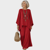 Beata - Elegante Set di Abbigliamento in Lino a Due Pezzi