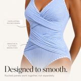 Marivelle™ – Costume Intero a Righe Scollo V