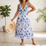 Solveya™ – Costume Intero Floreale con Gonna