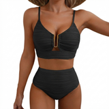 Solaia™ – Bikini Vita Alta Texture Scolpita