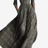 Laila™ Abito a quadri chic