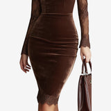 Scaroni™ Abito midi in velluto