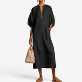 Francen™ Abito midi con zip