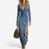 Sussie™ Abito lungo in denim