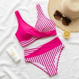 Marivela™ – Bikini Vita Alta Chiusura Frontale